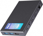 MeLE Quieter4C ventilaatorita miniarvuti 12. Alder Lake N100 (kuni 3,4 GHz, 4C/4T) 16 GB LPDDR4x 512 GB Lauaarvuti Win11 Pro 4K Triple Display All in One USB-C WiFi 5 BT5.1 Ethernet