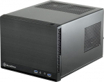 SilverStone SST-SG13B-Q - Sugo Mini-ITX kompaktne arvutikubu korpus, plastikust esipaneel faux alumiinium viimistlusega, must