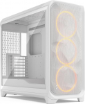 Fractal Design Meshify 3 XL White Tempered Glass Clear Tint - M&auml;ngukompuutri korpus - Facet Mesh Front - Kolm Momentum 14 ventilaatorit kaasas - GPU-de pikkus kuni 512 mm - E-ATX/ATX/mATX tugi.