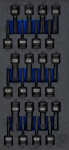 BGS 74514 | T&ouml;&ouml;kojavankri sisestus 1/3: Power Bit'i komplekt | Drive Internal Square 12,5 mm (1/2 tolli) | 24 t&uuml;kki | 24 t&uuml;kki