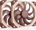 Noctua NF-A14x25 G2 PWM Sx2-PP, topeltventilaatorite komplekt Push-Pull ja Side-by-Side rakendustele (pruun)