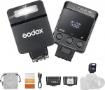 GODOX iT22 S iT22-S TTL mini v&auml;lklambi Sony jaoks, 700 v&auml;lku t&auml;isv&otilde;imsusega, 1,5s taastumisaeg, 6 stoppi (1/32 kuni 1/1 v&otilde;imsus), sisseehitatud 300mAh aku, magnetiline hajuti ja v&auml;rvifilter.