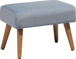 Beliani Takoma Elegantne halli sametkangast puidust jalgadega stool Modernne