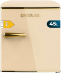Cecotec Bolero CoolMarket TT Origin 45 V&auml;ike retro lauak&uuml;lmik 45 L beež E. 55 cm k&otilde;rge ja 44,7 cm lai, energiat&otilde;hususe klass E, j&auml;&auml;paneel ja kroomitud k&auml;epide, beež