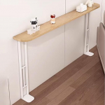 Riiul diivani taga puidust diivanilaud terasraamiga, reguleeritav &otilde;huke konsoollaud v&otilde;tmete/postide paigutamiseks, dekoratiivne v&auml;ike riiulite komplekt (B, 110 x 18 x 85 cm / 43 x 7 x 33 tolli)