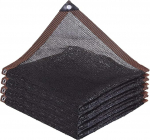 Shade Net kasvuhoone, must, 40% varju v&otilde;rk koos aasadega, kerged ja hingavad ristk&uuml;likud, p&auml;ikesekaitse v&otilde;rk, aia v&otilde;rk, varjualus v&auml;likatuse akendele (4-pin, 4 x 5 m)
