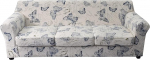 KRFOONN Stretch Diivan Couch Covers for 3 Pillows, tr&uuml;kitud diivan Slipcover koos 3 eraldi istmepadja kattega, pestav diivan Slipcovers, m&ouml;&ouml;bli kaitsja lemmikloomadele lastele (diivan, 04)