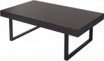 Mendler Kos T576 kohvilaud 40 x 110 x 60 cm MVG sertifitseeritud Wenge tume metallist jalad