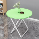 Tragbarer, runder Klapptisch mit Metallhalterung und Marmor-Tischplatte, kleiner Esstisch f&uuml;r Balkon, K&uuml;che, Kaffee und Zuhause (suurus: 60 cm, v&auml;rv: 1)