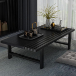 Jaapani puidust p&otilde;randalaua kohvi tee madal istumine vintage s&ouml;&ouml;gituba altar meditatsioon (p&auml;hkelpuu/must 60)