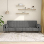 ZEYUAN Diivanvoodi 2-kohaline 2 padjaga helehall kangas, Lounge diivan, diivanid ja diivanid, l&otilde;&otilde;gastav diivan, diivan elutuppa, diivan magamisfunktsiooniga - 375833