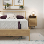 Summerby Sleep nr 3 v&auml;ike kahekohaline madrats, keskmise tugevusega m&auml;luvaht, taskujoonega madrats, ortopeediline h&uuml;briidmadrats v&auml;ikesele kahekohalisele madratsile, suurus 120 cm x 190 cm, valge