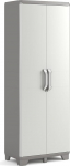 Keter Groove Kunststoffschrank, Mehrzweckschrank, beež/liiv, 80 x 45 x 180 cm, inklusiv 8 Einlegeb&ouml;den mit je 15kg Tragkraft (T&Uuml;V sertifitseeritud), f&uuml;r drinnen und drau&szlig;en geeignet