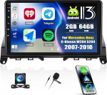 SIXTOP [2G + 64G] Android 13 autoraadio Bluetoothiga M-ercedes Benz C-klassile W204 S204 2006-2011 koos Carplay Android autoga, 9-tolline puutetundlik raadio GPS WiFi FM/RDS EQ MirrorLink + tagurduskaamera ja mikrofoniga