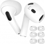 3 paari libisemiskindlad k&otilde;rvaklapid AirPods 4 jaoks, pehmed silikoonist k&otilde;rvaklapid turvalise haardumise mugavuse jaoks kriimustuskindlad spordik&otilde;rvaklapid tarvikud, mis &uuml;hilduvad Apple AirPods 4. p&otilde;lvkonnaga