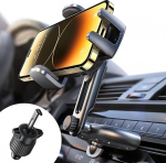 LISEN mobiiltelefoni hoidja CD-pesa auto VW UP Audi telefoni hoidja auto, nutitelefoni hoidja auto tarvikud Samsung S25 A56 iPhone 17 Pro Max 16 15 Google Pixel Xiaomi, 360 &deg; p&ouml;&ouml;ramine &uuml;he nupu vabastamine
