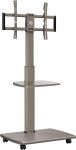 FITUEYES TV Stand Rollable, TV Stand 2 riiuliga 32-70-tollise teleri jaoks kuni 40 kg, reguleeritav ja p&ouml;&ouml;ratav k&otilde;rgus, Max. VESA. 600 x 400, sobib &uuml;&uuml;rikorteritesse, kontoritesse, Morandi Hall