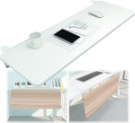 Verstellbare 90&deg;-Computertastaturablage 55 65 75 x 25 cm Holz-Schreibtischverl&auml;ngerung mit C-Klemme ohne Bohren, ideal zum Tippen und Spielen, ergonomische Arbeitsplatzl&ouml;sung