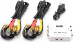HDMI, DVI, Component, RGB, RCA (AV Composite) konverter (digitaalne ja analoog) - teisendab HD HDMI signaale Xbox/PS4/PS3/PC/Laptop/TV/STB/VHS/VCR/Camera/DVD/Blu-Ray m&auml;ngija jaoks, Pal/NTSC