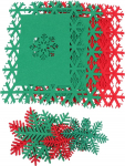 Alipis komplekt 3 j&otilde;ululaudade komplekti Placemats kleebised J&otilde;ulupuu Baubles Lights Charger L&auml;bipaistev j&otilde;ulup&auml;rjad Dekoratiivne hoidja V&auml;ikesed j&otilde;ulup&auml;rjad 12 tk x 3