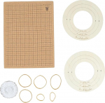 Makrameeplaat 30,6 x 40,7 cm, Leichtes Flechtbrett aus Kork mit 30 T - Pins, Wiederverwendbare Makramee Unterlage - Langlebig, Vielseitig Einsetzbar, Ideal f&uuml;r Schmuck und