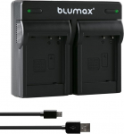 blumax Dual Charger for Panasonic DMW-BLG10 / DMW-BLG10E / DMW-BLE9 E/BP-DC15 E Batteries - Charger is Compatible with Lumix DMC-GF6 GX7 III GX80