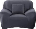 MINGPINHUIUS Stretch diivanikate, elastne diivanikate, 1-istmeline tugitool koos 1 x padjakattega, libisemisvastane diivanikate elutuppa, lastele, lemmikloomadele