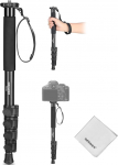 NEEWER Camera Monopod, 155 cm kaasaskantav alumiiniumist valmistatud reisivideo monopood statiiv, professionaalne 1/4 tolli 3/8 tolli kruvi adapter DSLR videokaamerale, puhastuslapp, maksimaalselt 8 kg, TP41