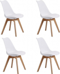 SHIITO 4 OTTO tooli komplekt Sulamterasest p&ouml;&ouml;gipuust 42D x 47W x 84H cm