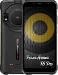 Ulefone Armor 16 Pro Android 12 v&auml;litelefon ilma lepinguta, 122 dB k&otilde;lar, 9600 mAh aku, pimendav taskulamp, 16 MP + 8 MP kaamera, 4 GB + 64 GB, 5,93-tolline IP68 vastupidav nutitelefon, 3 kaardipesa,