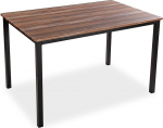 Versa Amaia s&ouml;&ouml;gilaud k&ouml;&ouml;ki, terrassile, aeda v&otilde;i s&ouml;&ouml;gituppa, m&otilde;&otilde;dud 76 x 80 x 120 cm (K x L x S), puit ja metall, v&auml;rv: must