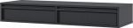 Selsey Evo garderoobilaud 110 cm 2 sahtliga rippuv must