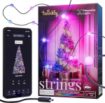 Twinkly Strings USB-C Pearls 100 LED, LED String Lights in Pearl kuju, RGB LED tuled, Mitmev&auml;rvilised, tuled s&otilde;brap&auml;evaks, &uuml;hildub Alexa ja Google Home'iga, USB-C, roheline kaabel, 6 m
