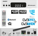 EDISION OS NINO PRO Full HD Linux E2 Combo vastuv&otilde;tja H.265/HEVC (1x DVB-S2X, 1x DVB-T2/DVB-C, Multistream, Blind Scan, WLAN onboard, Bluetooth onboard, 2x USB, HDMI, LAN, Linux, kaardilugeja) (valge)