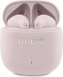 CG Mobile Guess Bluetooth k&otilde;rvaklapid TWS + dokkimisjaam tr&uuml;kitud klassikaline logo roosa