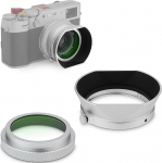 Haoge MC UV kaitsefilter ja ruudukujuline metallist objektiivikaitse objektiiv Fujifilm X100 seeria X100VI X100V X100F X100T kaameratarvikud veekindel HD optiline klaas UV filter