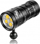 SX 8500 lumeni sukeldujatuli - professionaalne veealune videovalgus 95 CRI, 5500K valge valgus, USB-C laetav, sukeldumiseks / veealuseks fotograafiaks (IP68 veekindel, 100 m s&uuml;gavus)