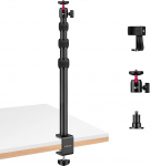 Victiv kaamera lauastatiiv DSLR Canonile, 37 cm - 105 cm multifunktsionaalne kerge statiiviklamber statiiv 1/4-tollise kuulipeaga lambijuhikuga, mobiiltelefoni lauastatiiv koos mobiiltelefoni hoidjaga nutitelefonile, lauastatiiviga