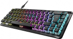 Roccat Vulcan II Mini Air - 65-protsendiline traadita optiline mehaaniline m&auml;nguklaviatuur, kohandatav RGB valgustus, eemaldatav kaabel, Titan II lineaarne l&uuml;liti, alumiiniumplaat, must