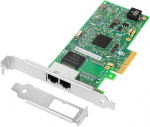 PCIe Ethernet v&otilde;rgukaart Intel I350-T2 I350AM2 kiibistikuga PCIe 2.1 x4 1Gb Dual Port RJ45 LAN kaart toetab Windows Server/Windows/Linux/VMware/ESX