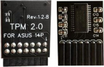 TPM 2.0 14 Pin LCD ASUS (14-1) Pin M R 2.0 varuosade kr&uuml;pteerimismoodul ASUS Parts jaoks