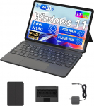 BNCF NewBook 11 2-in-1 s&uuml;learvuti, Twin Lake N150 12GB RAM LPDDR5 512GB SSD, Win 11 Pro 11-tolline FHD puuteekraaniga arvuti, Micro HDMI koos Pogo Pin magnetilise klaviatuuriga ja jalutusalusega