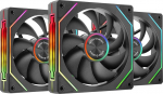 Mars Gaming MF-LINKFINITYKIT2, 3x modulaarne PWM ventilaatorikomplekt, 120 mm, ARGB Infinity peegelvalgustus, LINKFINITY moodulis&uuml;steem ja magnetiline &uuml;hendus, paindlik 2+1 konfiguratsioon ilma kaabliteta, must