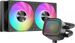 SAMA L50 AIO CPU vesijahuti - 240mm radiaator | Dot Matrix ARGB peegelpump | 2&times;120mm PWM ventilaatorid | Intel LGA 1366/115X/2011/1200/1700/1851 & AMD AM5/AM4 | Vaikne CPU vesijahuti Must
