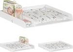 WOLTU Wooden Changing Table Top with Divider Depth 48 cm for Changing Table Changing Table White