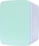 Flamingueo Mini Fridge - Small Fridge 10 L, 12 V/220 V, Mini Fridge, Function Cooling and Heating, Table Fridge, Drinks Fridge Small