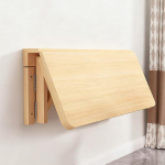 Generisch puidust kokkupandav seinalaud, ujuv laud, arvutilaud, kokkupandav laud, seinale paigaldatav kontorilaud, k&ouml;&ouml;gilaud, riietuslaud (80 x 60 cm / 32 x 24 tolli)