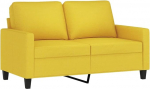 Diivanitool, diivanitool k&auml;etugedega, seljapadi, Chaise Longue klubitool, polsterdatud tool, kollane, 120 cm, individuaalsed diivanid