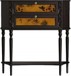 Konsolentische f&uuml;r den Flur, schmaler Konsolentisch mit 2 Schubladen, schmaler Sofatisch mit Holzakzent, Eingangstisch mit Ablage f&uuml;r Eingangsbereich, Eingangshalle, Flur, Wohnzimmer