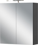 Germania GW-Arcena 1395-547 Graafiitne peegelkapp integreeritud LED-iga 60 x 71 x 23 cm (B x K x S)